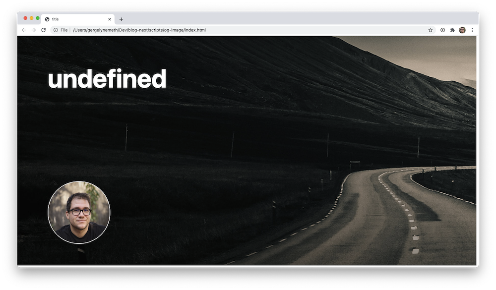 social card html template